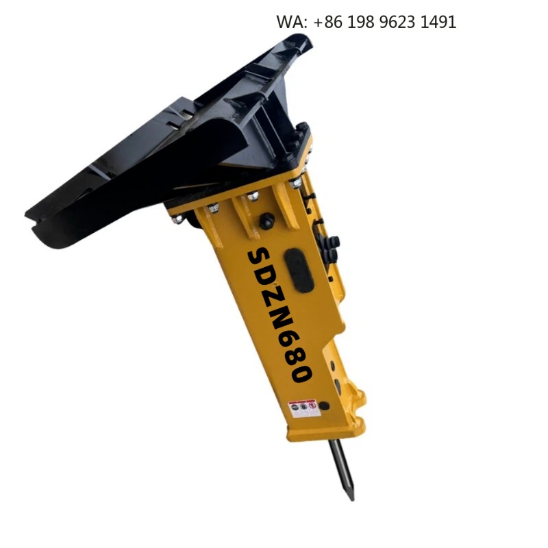 Mini Excavator - 静音操作油圧ブレーカー 耐摩耗性コンクリート石材チゼルツール 1-3トン バックホー ミニショベル