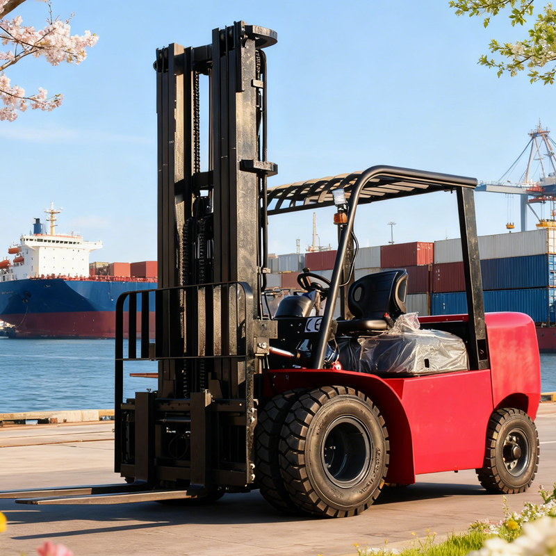 Heavy Equipment Lifting - 8トンディーゼルフォークリフト（ヘビーデューティー）、6mリフト高さ、重機積載用