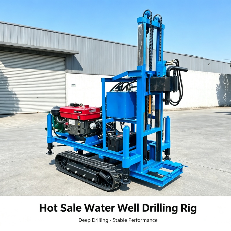 Diesel Water Pump - カスタマイズ可能なクローラー式井戸掘削装置、山地での取水に適した小型ディーゼル式泥水循環掘削装置。