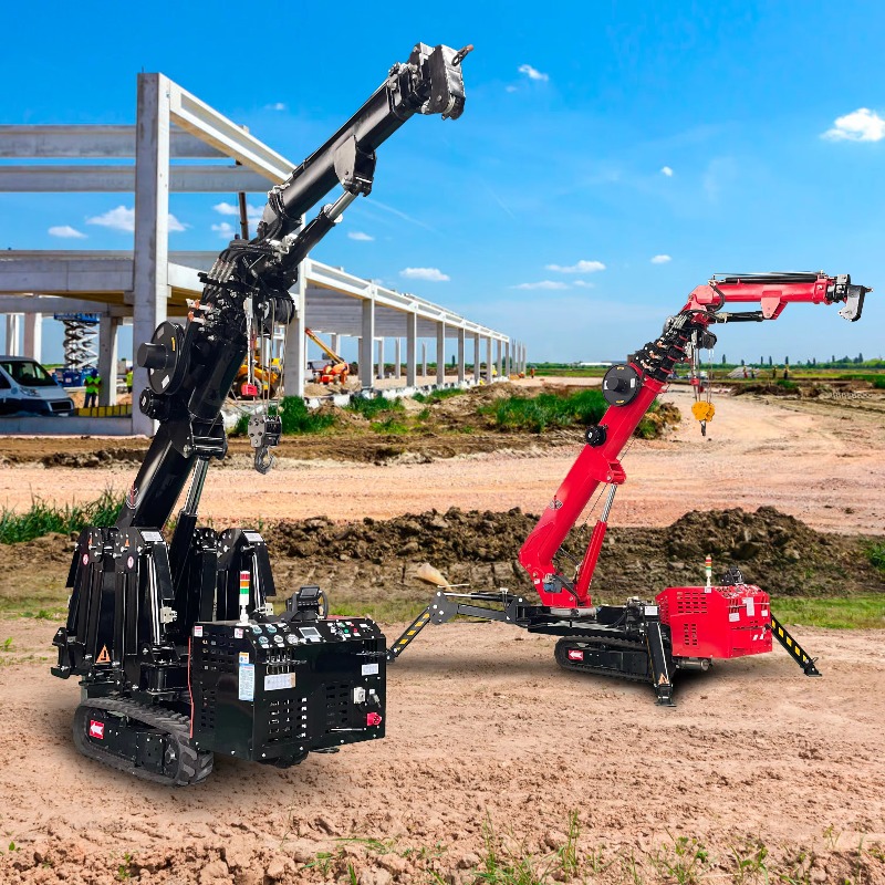 Heavy Equipment Lifting - 小型ミニスパイダークレーン油圧電動リモコン式ヘビーデューティーリフティングクレーン機器