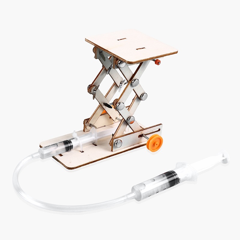 Hydraulic Floor Jack - 1 個 DIY 油圧実験リフト子供の科学おもちゃパズル STEM 技術物理学教材科学教育キット