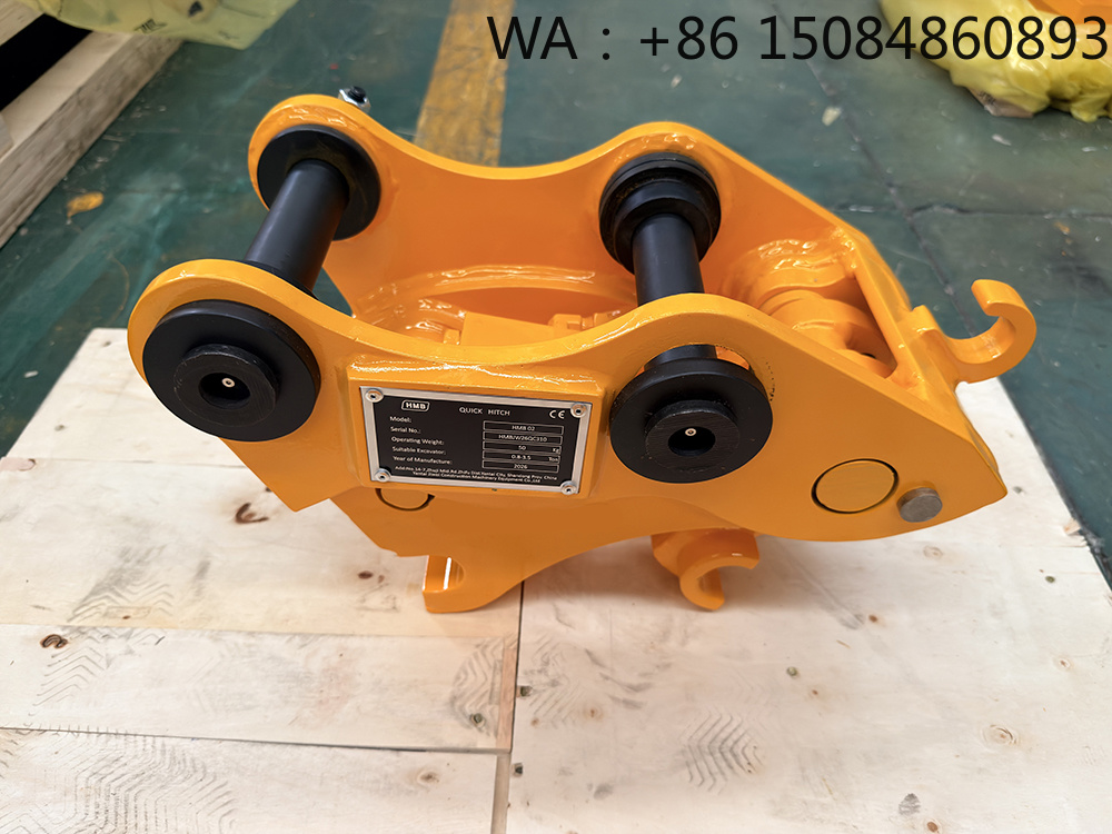 Mini Excavator - 0.8～1.2トンミニショベル用油圧クイックカプラー、小型建設工事用ポータブルクイックヒッチアタッチメント