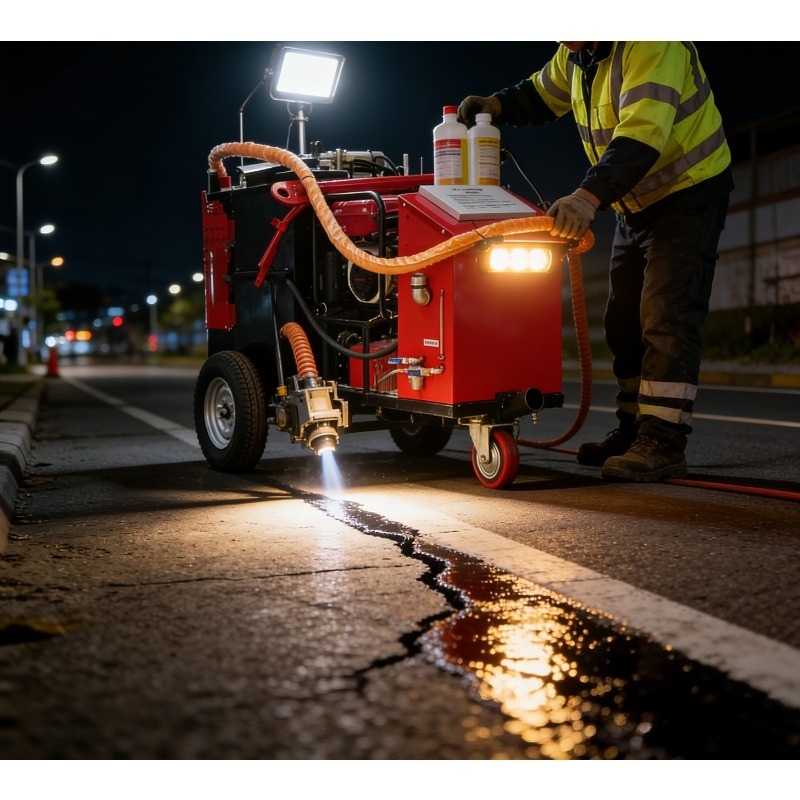 高効率道路亀裂補修機、コンクリート接合部施工用に好評販売中 - Road Crack Sealing Machine のレビューと価格
