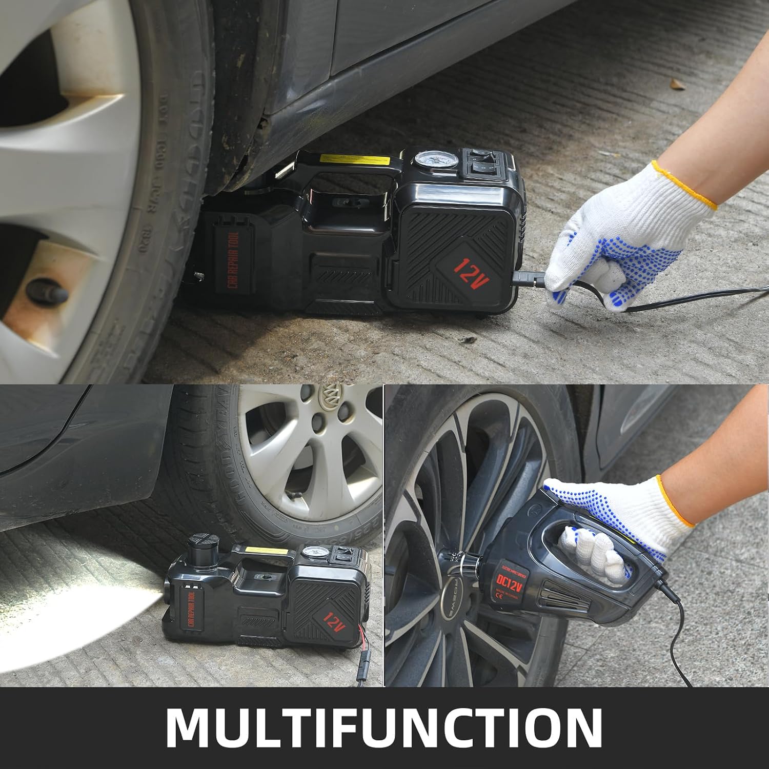 電動カージャッキキット 5トン 12V 電動フロアジャッキ  - Hydraulic Floor Jack のレビューと価格