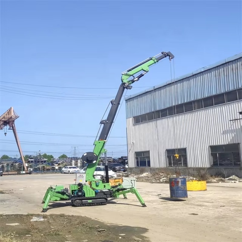 小型ミニスパイダークレーン油圧電動リモコン式ヘビーデューティ - Heavy Equipment Lifting のレビューと価格