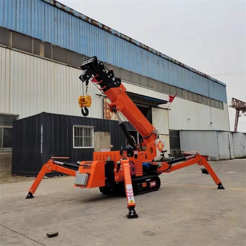 小型ミニスパイダークレーン油圧電動リモコン式ヘビーデューティ - Heavy Equipment Lifting のレビューと価格