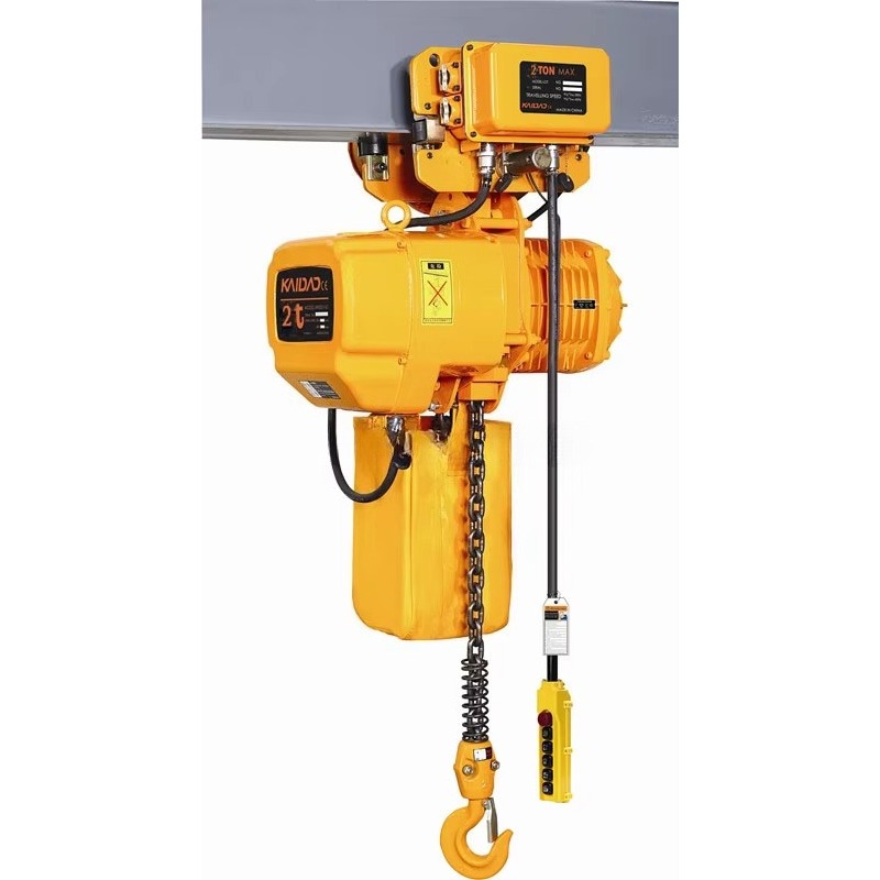 デュアルスピード電動チェーンホイスト1トン、トロリー付き、高 - Heavy Equipment Lifting のレビューと価格