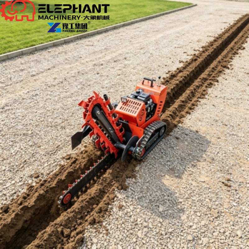 追跡式トレンチャー、小型農地掘削トレンチャー、地下配管工事用 - Heavy Equipment Trencher のレビューと価格