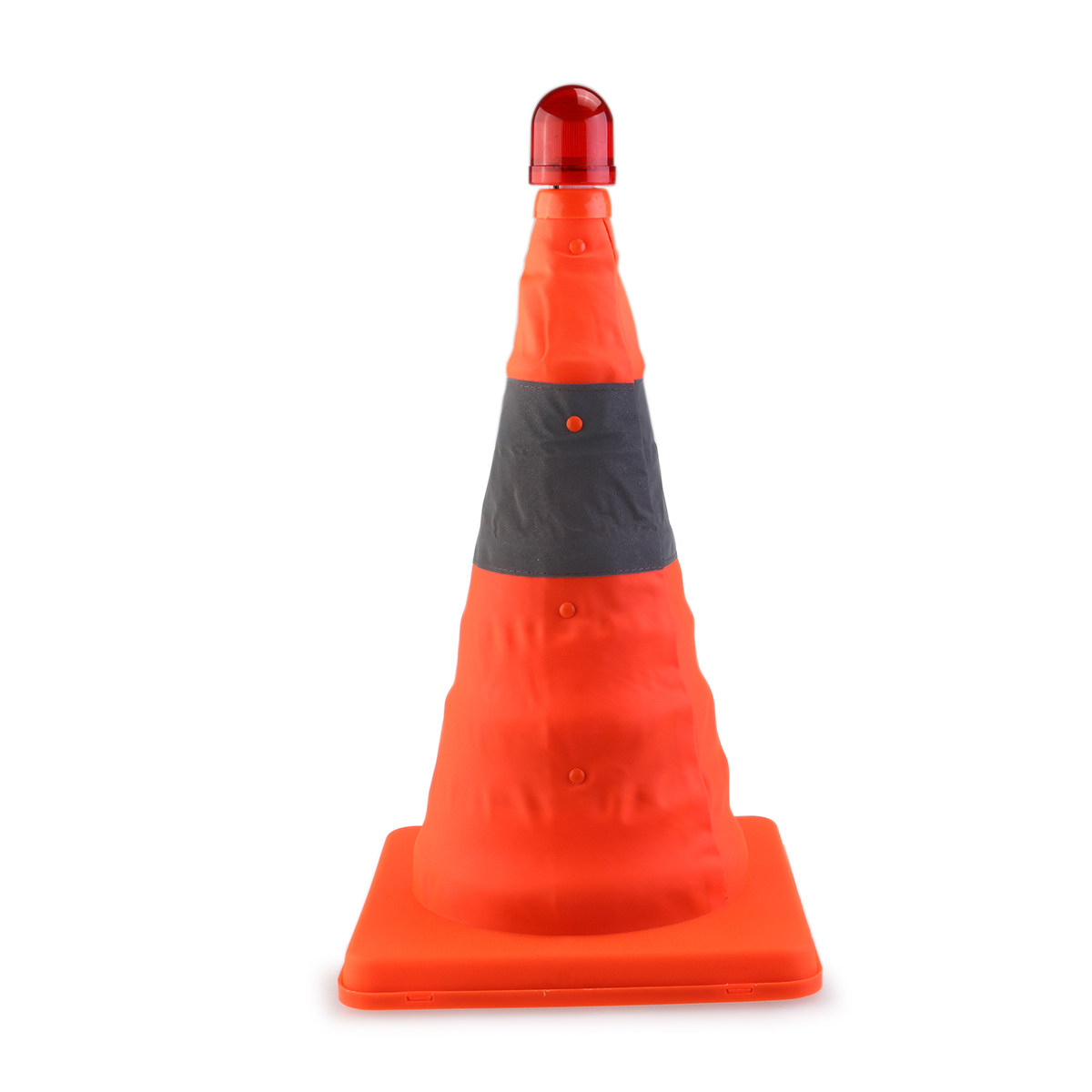 反射素材を使用した赤い折りたたみ式交通コーン。高さ45cm。 - Road Traffic Cone のレビューと価格