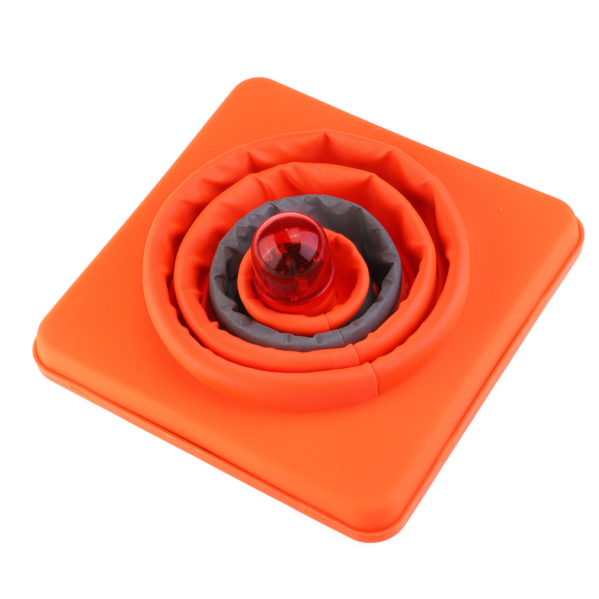 反射素材を使用した赤い折りたたみ式交通コーン。高さ45cm。 - Road Traffic Cone のレビューと価格