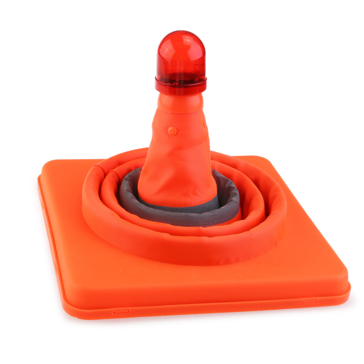 反射素材を使用した赤い折りたたみ式交通コーン。高さ45cm。 - Road Traffic Cone のレビューと価格
