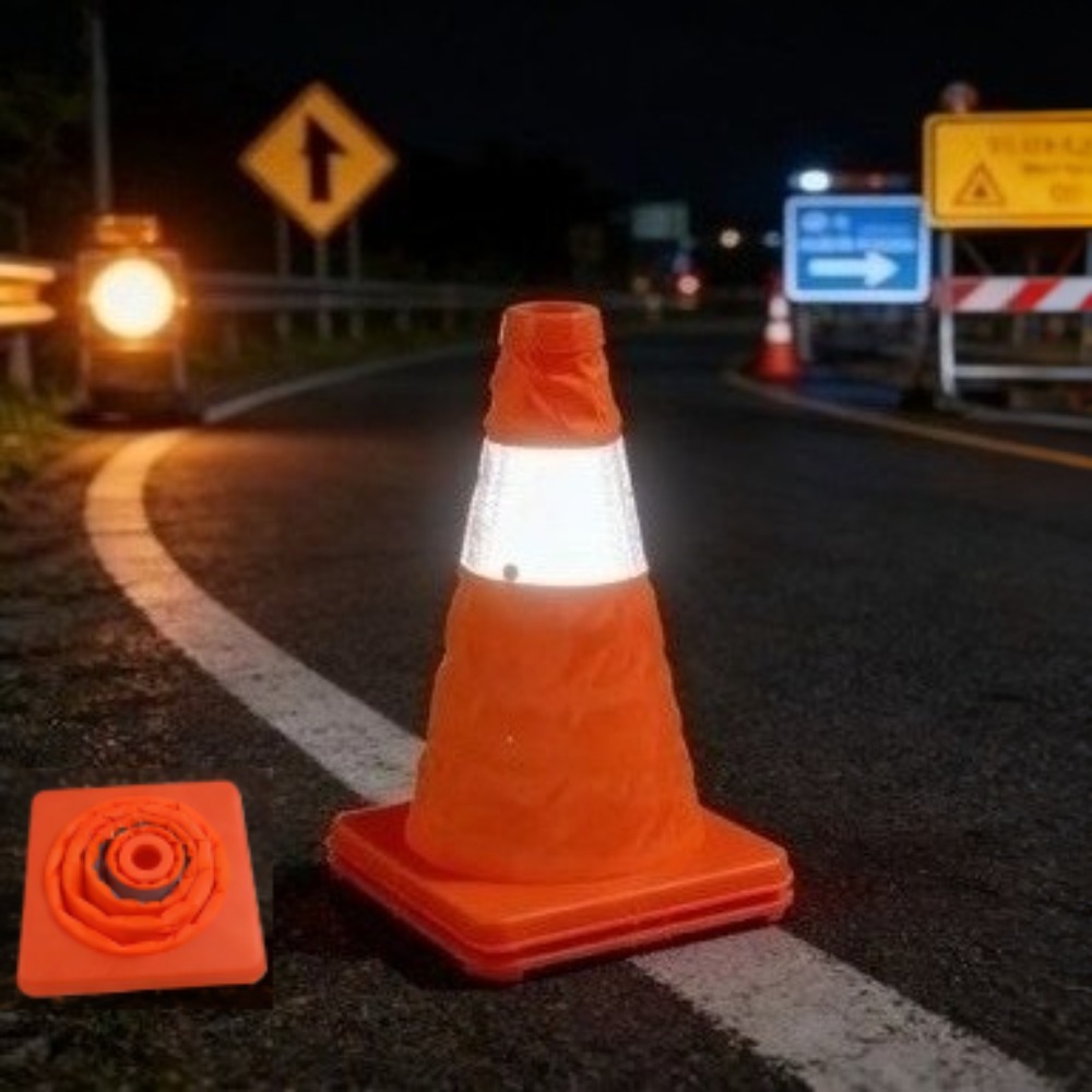 折りたたみ式反射トラフィックコーン、緊急道路安全コーン、ポー - Road Traffic Cone のレビューと価格