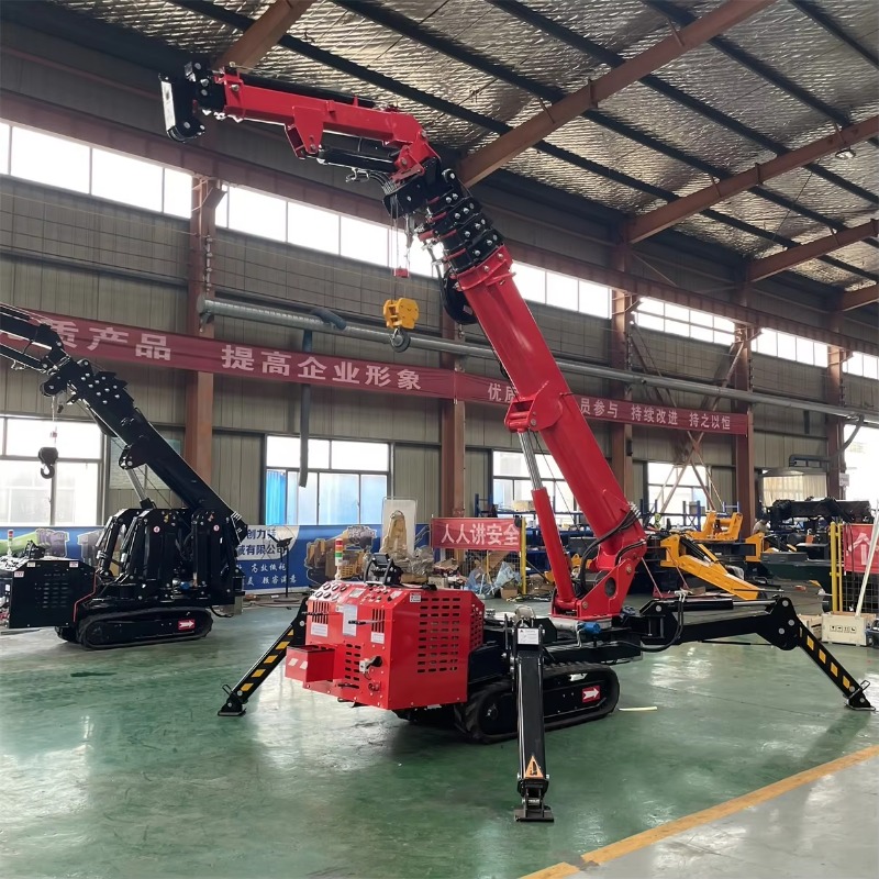 小型ミニスパイダークレーン油圧電動リモコン式ヘビーデューティ - Heavy Equipment Lifting のレビューと価格