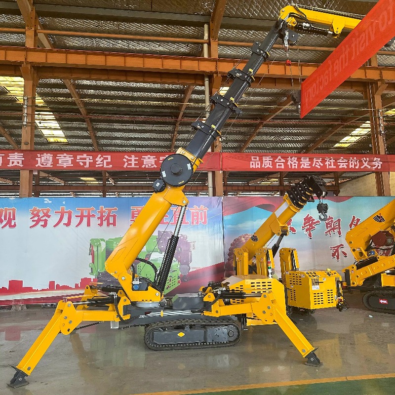 小型ミニスパイダークレーン油圧電動リモコン式ヘビーデューティ - Heavy Equipment Lifting のレビューと価格