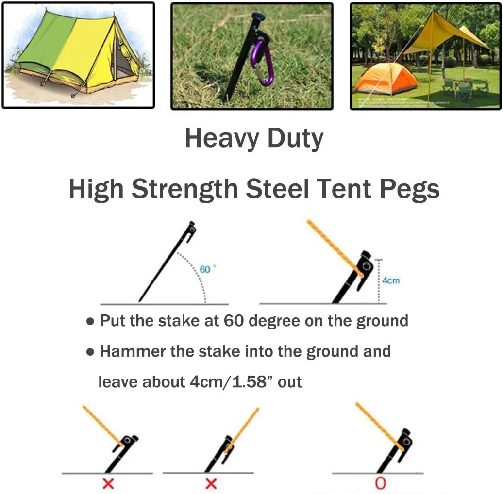 15/20/30cm ヘビーデューティーテントペグ ピクニッ - Heavy Equipment Manufacturers のレビューと価格
