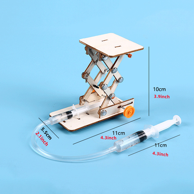 1 個 DIY 油圧実験リフト子供の科学おもちゃパズル ST - Hydraulic Floor Jack のレビューと価格