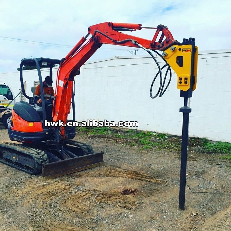 掘削機油圧フェンスポスト杭打機ラマーアタッチメント、ミニ＆中 - Mini Excavator のレビューと価格