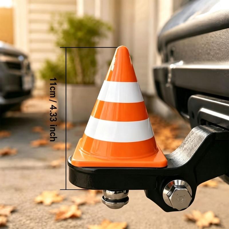 ミニトラフィックコーン型牽引ヒッチカバーオレンジホワイトスト - Road Traffic Cone のレビューと価格